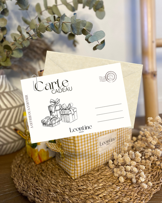 Carte Cadeau Leontine Atelier