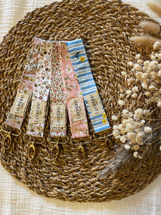 Porte-clés en tissus upcyclés - articles en stock